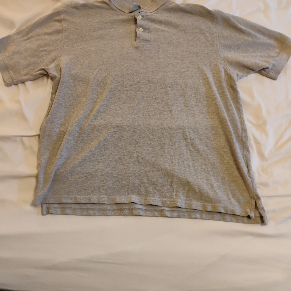 Faded Glory Light Gray Polo Shirt